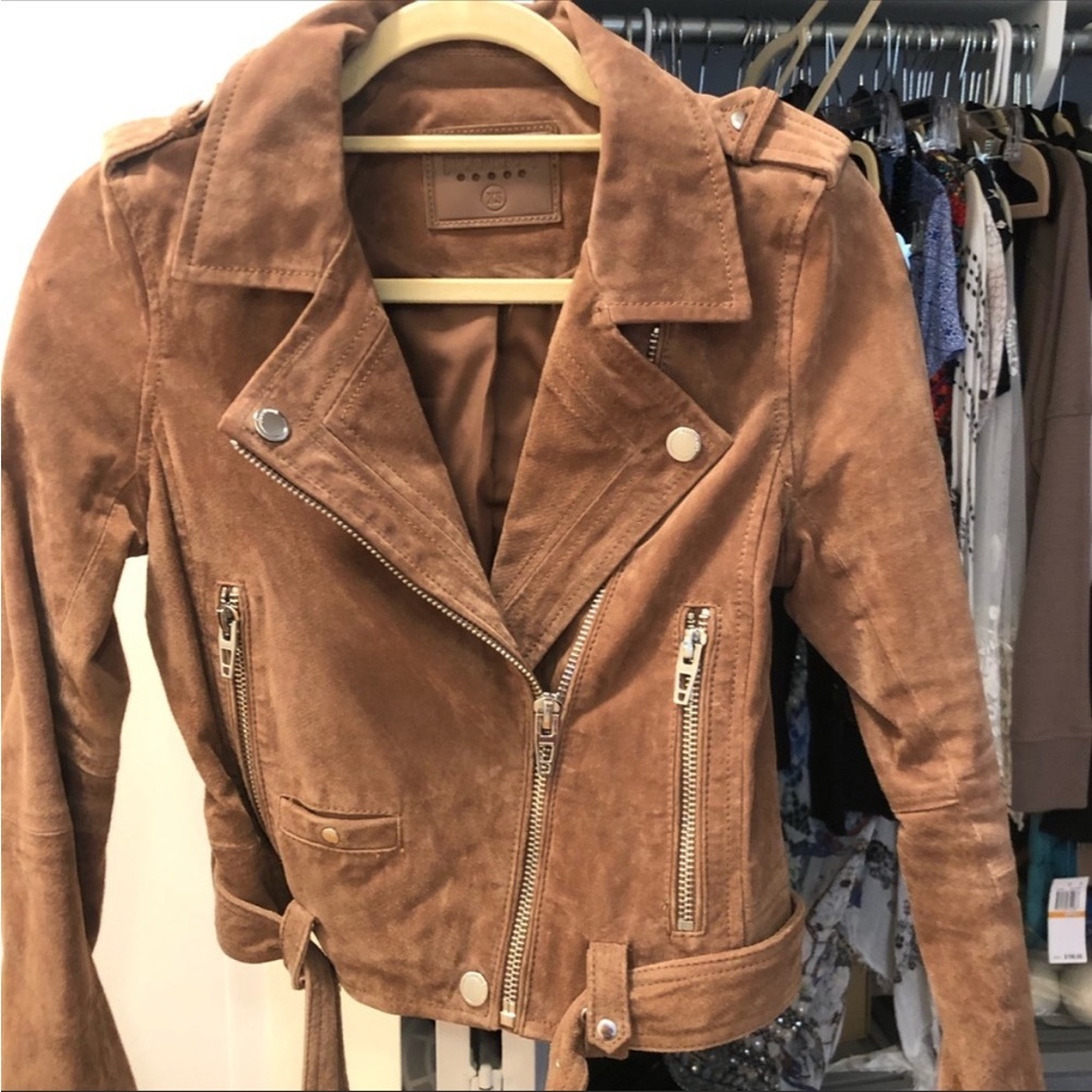 BLANKNYC suede Moto jacket